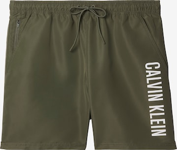 Shorts de bain Calvin Klein Swimwear en vert : devant