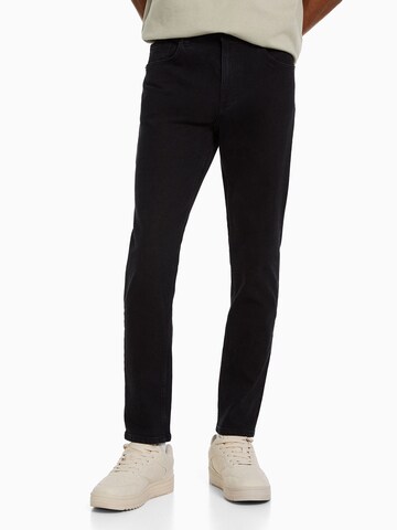 Bershka Slimfit Jeans i svart: forside