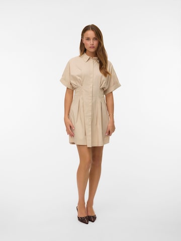 Robe-chemise 'VMFriba' VERO MODA en gris : devant