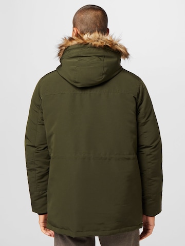 Parka de iarnă 'TIMO' de la JACK & JONES pe verde