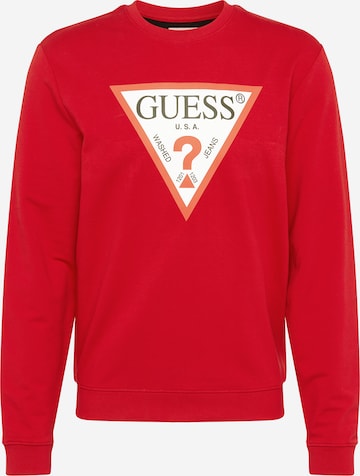 Bluză de molton 'AUDLEY' de la GUESS pe roșu: față