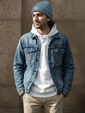 Neverless Beanie 'Kamera' in Blue