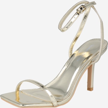 GLAMOROUS - Sandalias con hebilla en oro: frente