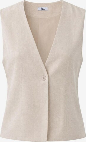 Gilet da completo 'Gilet Viscosa Lino 26136' di I AM in beige: frontale