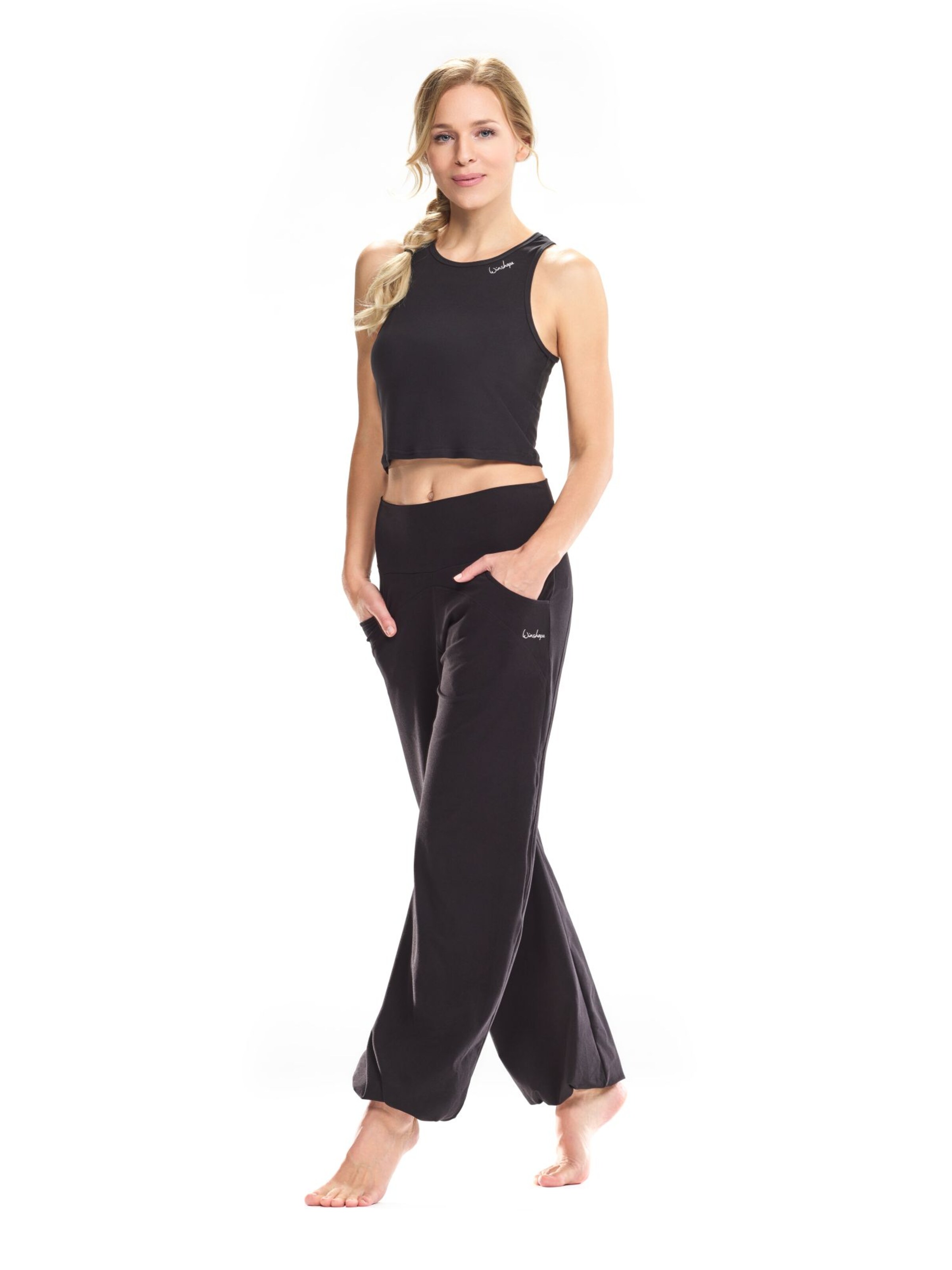 Winshape regular Παντελόνι φόρμας ' CUL102LC ' σε μαύρο