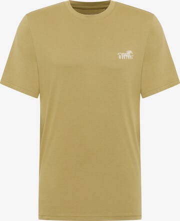 MUSTANG T-Shirt 'Austin' in Grün: Vorderseite