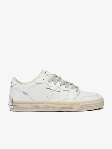 Crime London Sneakers hoog in Wit: voorkant
