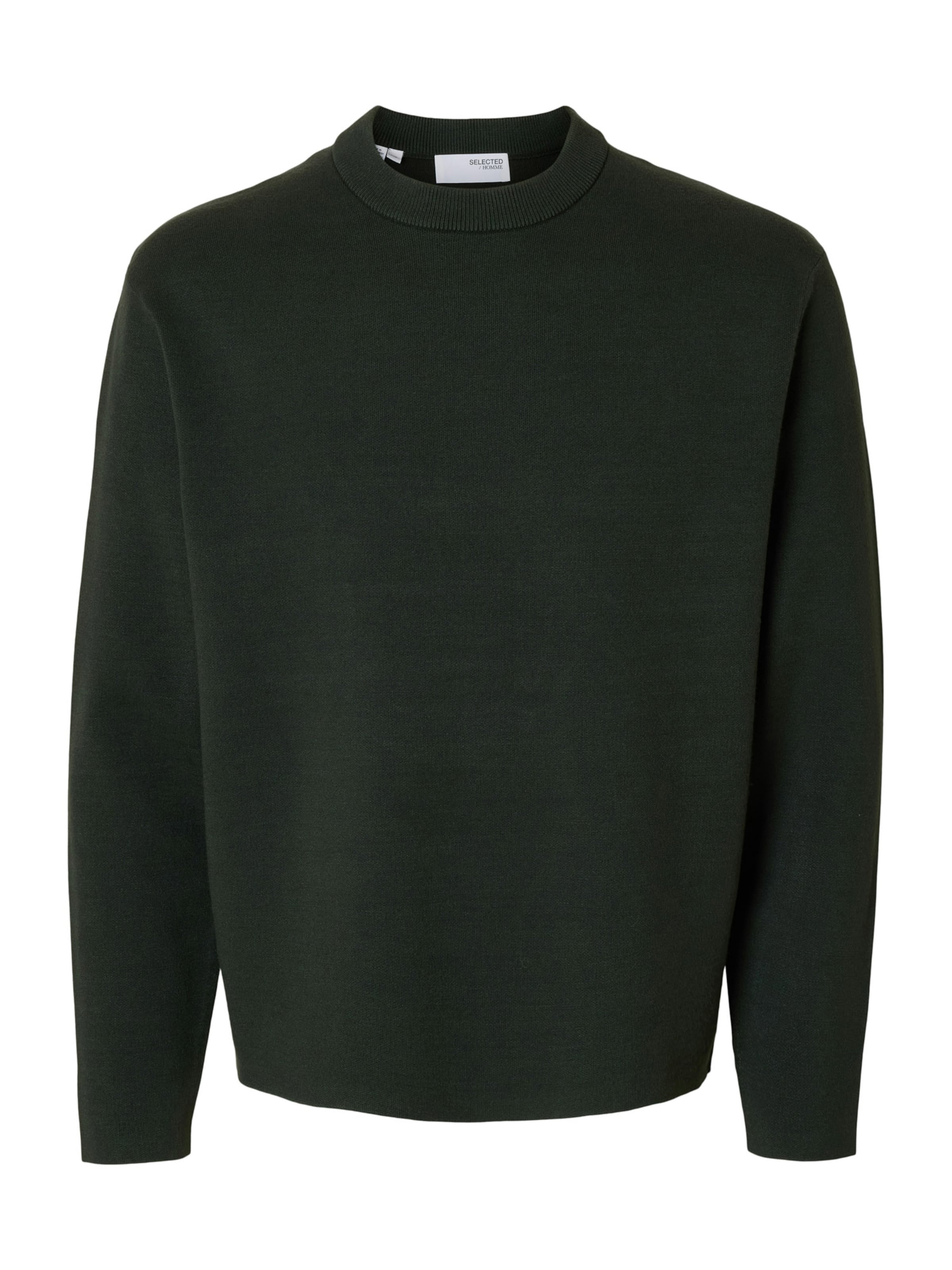 Pull-over 'SLHTELLER' SELECTED en vert : devant