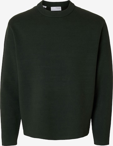 SELECTEDPulover 'SLHTELLER' - zelena boja: prednji dio