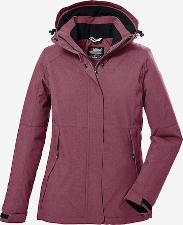 KILLTEC Outdoor Jacket in Red: front