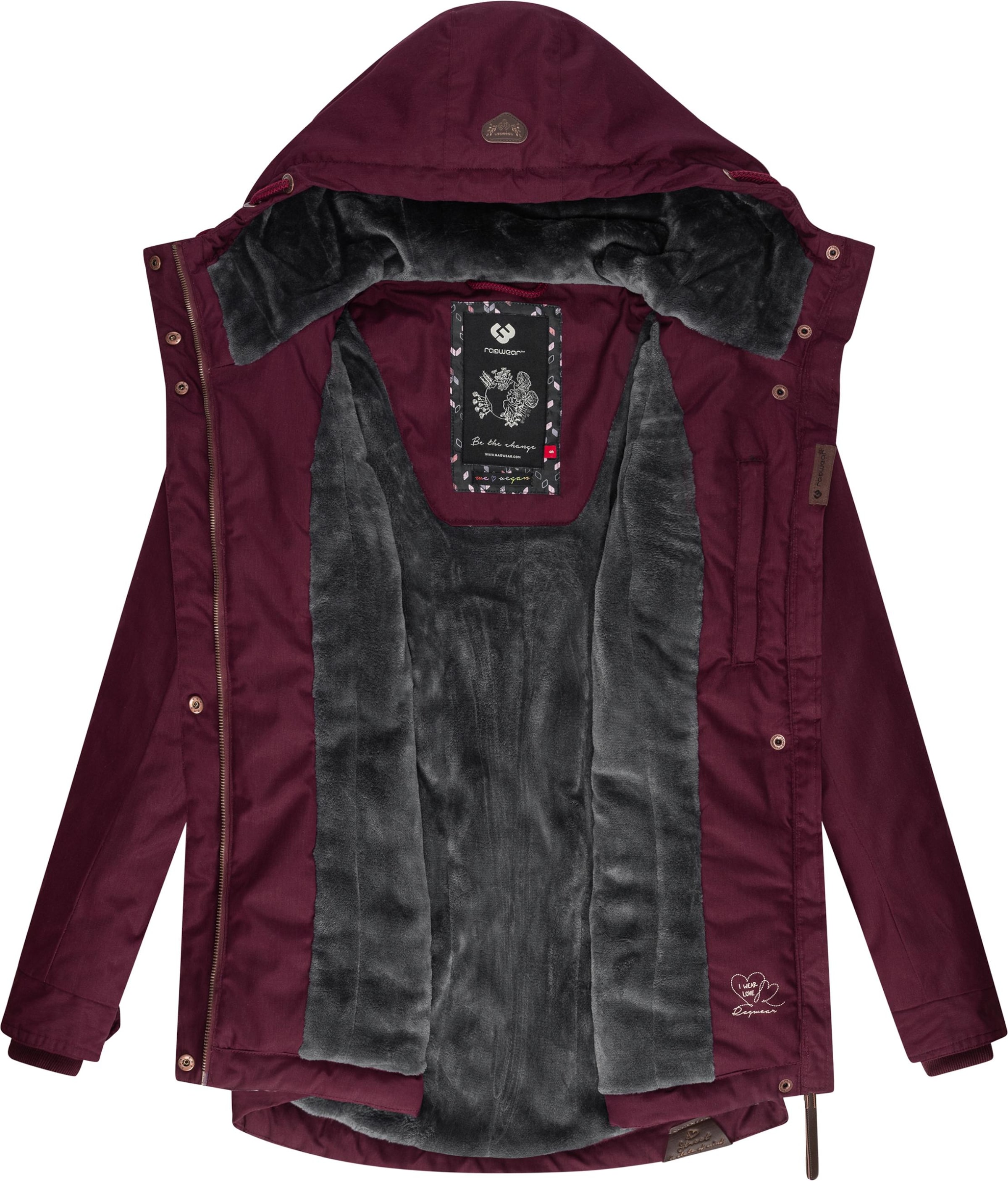 Ragwear Vinterjacka 'Monade' i röd