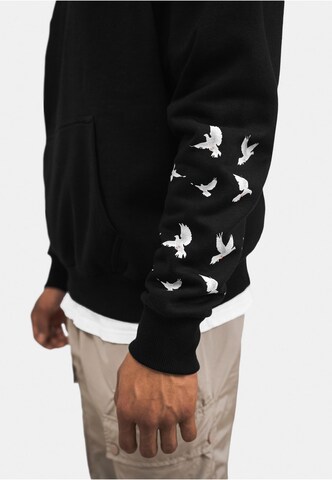 Dropsize Sweatshirt 'Flying Pigeon' in Schwarz