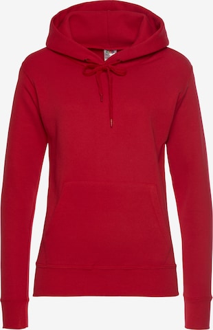 FRUIT OF THE LOOM Sweatshirt in Red: front