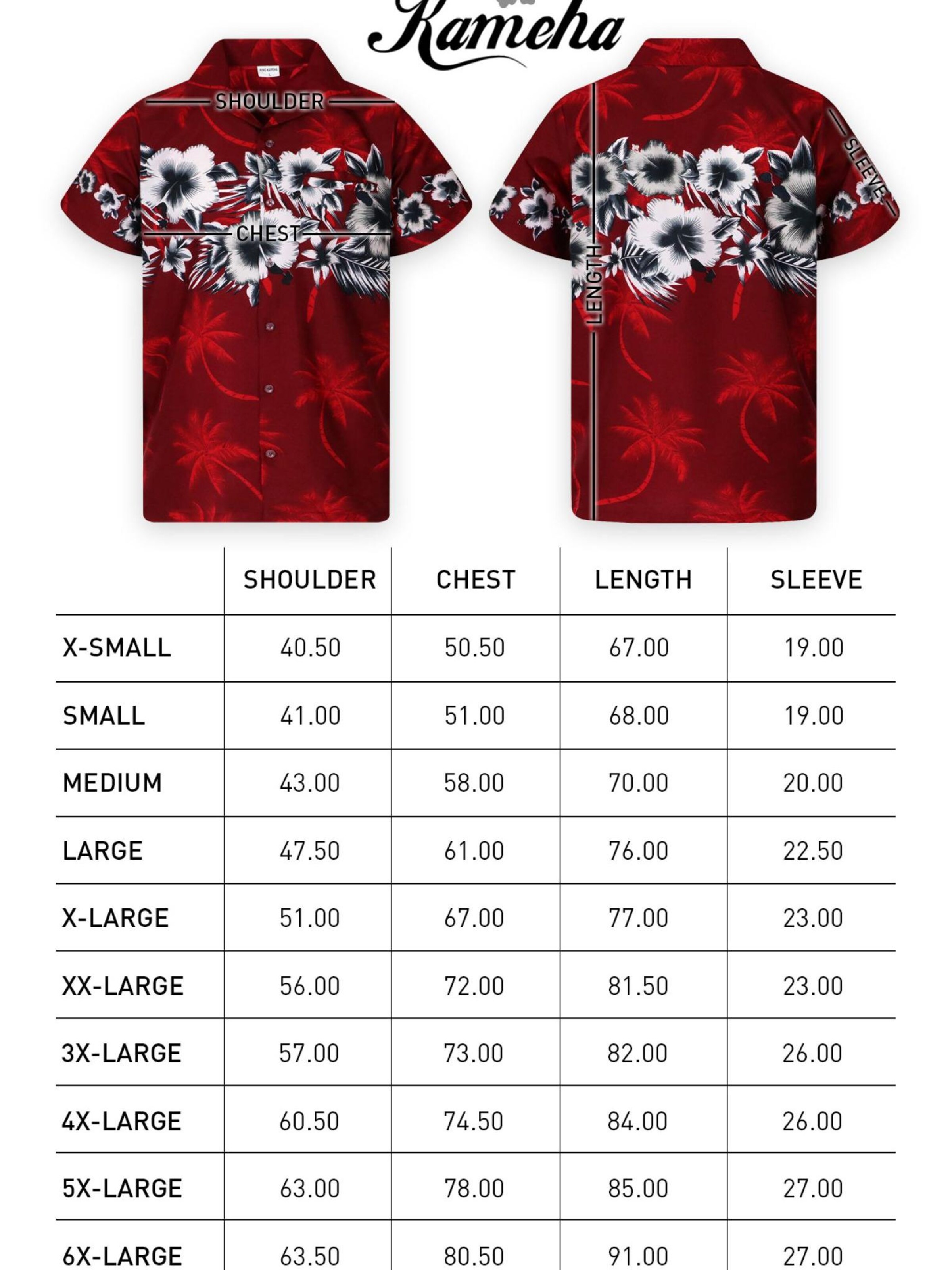 King Kameha Bluse 'Flower Chest'‌‌‌ in Rot