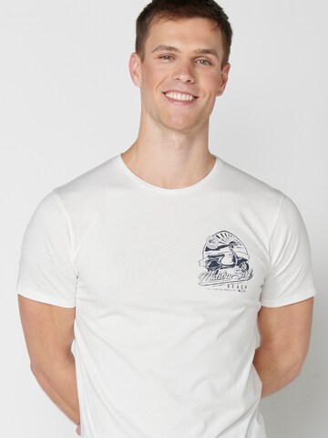 KOROSHI T-Shirt in Weiß