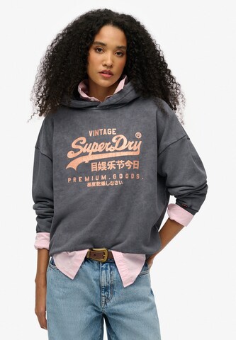 Superdry Sweatshirt in Grijs: voorkant