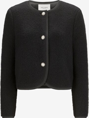 Nicowa Knit Cardigan 'ADIWO' in Black: front