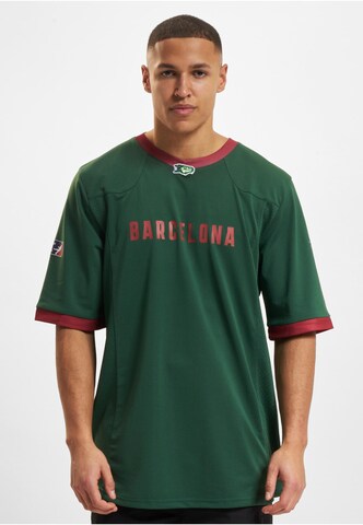 European League of Football Shirt 'DefShop x European League of Football Barcelona Dragons Authentic Game' in Green: front