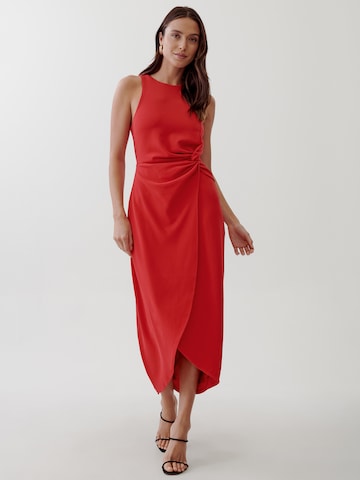 raudona Tussah Kokteilinė suknelė 'SAMARA'