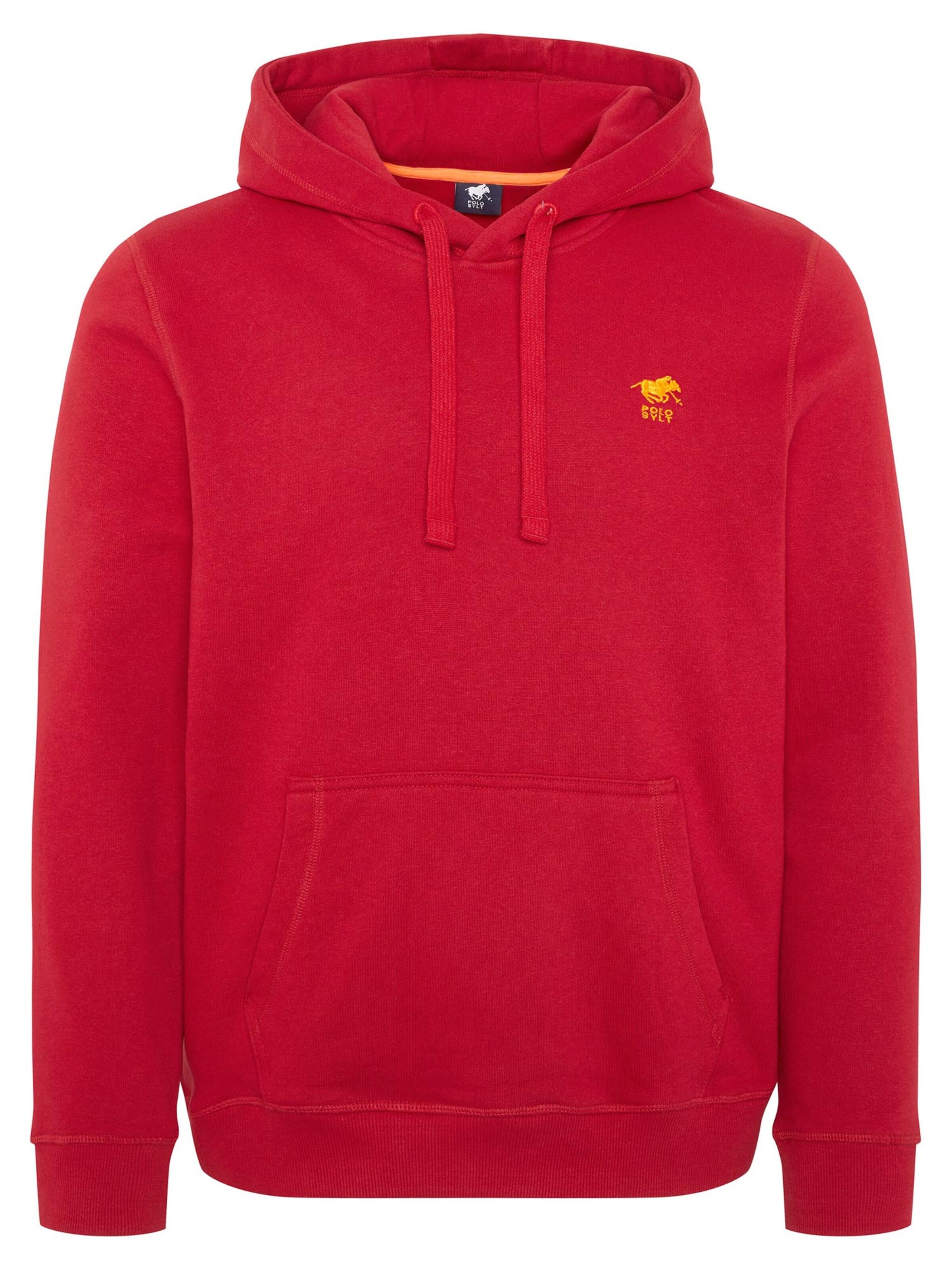 Polo Sylt Sweatshirt 'Basic' in Red: front