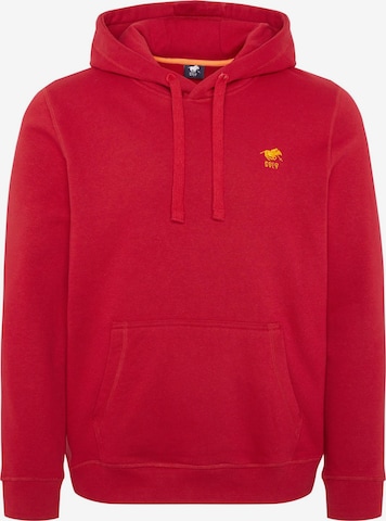 Polo Sylt Sweatshirt 'Basic' in Red: front
