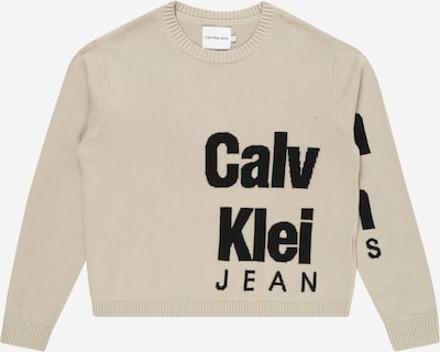 Calvin Klein Jeans Sweter w kolorze szaro-beżowy / czarnym, Podgląd produktu