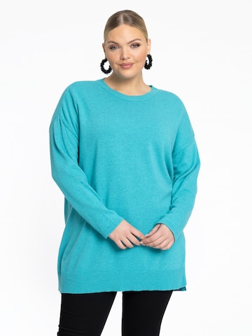 YOEK Sweater in Blue: front