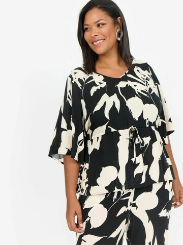 T-shirt 'GINNE 1' Wasabi Concept en noir : devant