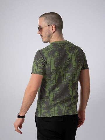 PANTONECLO Shirt 'Pantoneclo Men’s Crew Neck Short Sleeve T-Shirt' in Groen