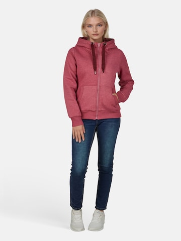 salzhaut Sweatvest in Rood