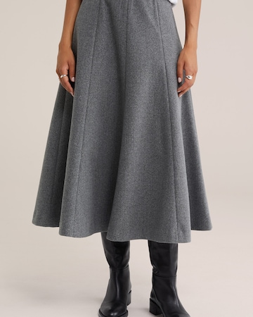 WE Fashion - Falda en gris: frente