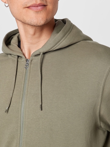 WEEKDAY Zip-Up Hoodie in Green