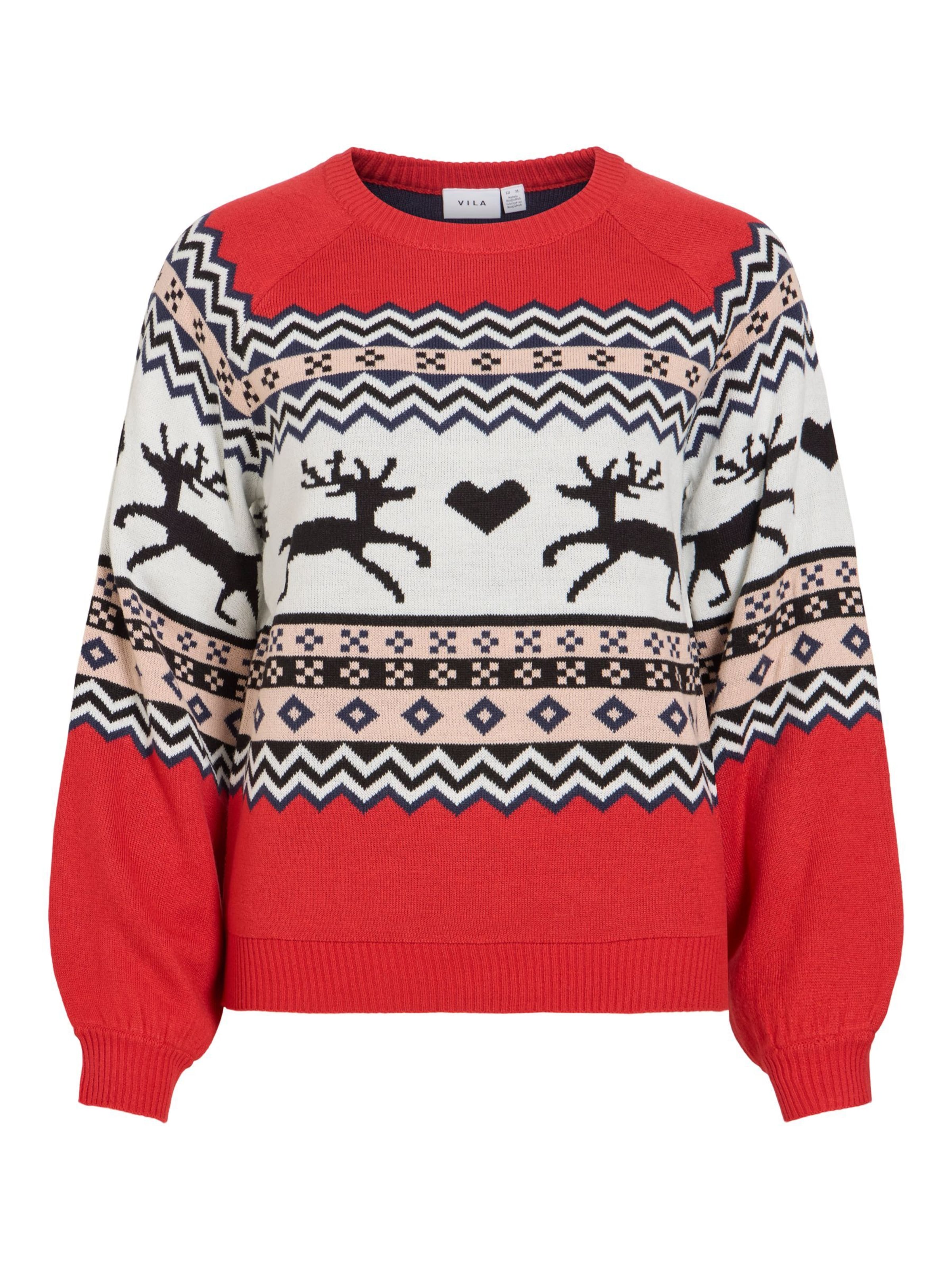 VILA - Jersey 'HOLIDAY' en rojo: frente
