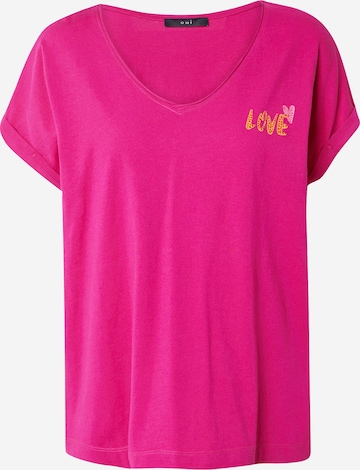 OUI Shirt in Roze: voorkant