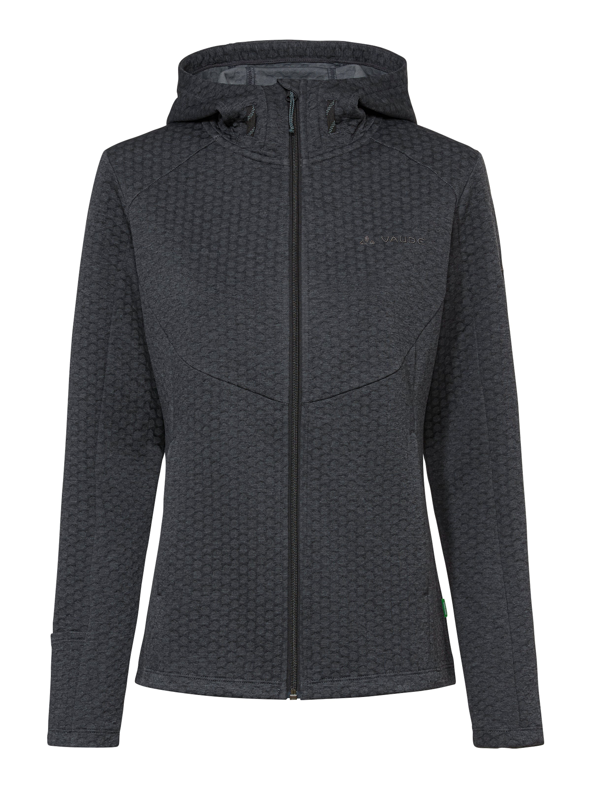 VAUDE Sportsweatjacke 'Skomer' in anthrazit, Produktansicht