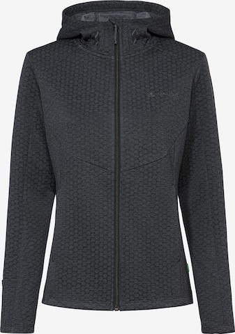 VAUDE Sports sweat jacket 'Skomer' in Grey: front