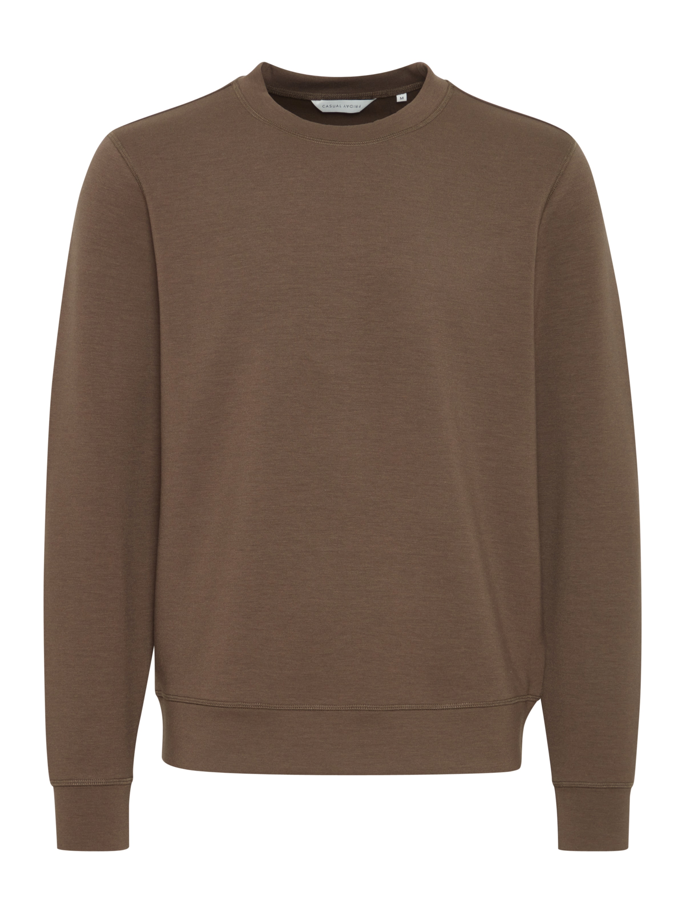 Casual Friday Sweatshirt 'Sebastian' in Brown: front