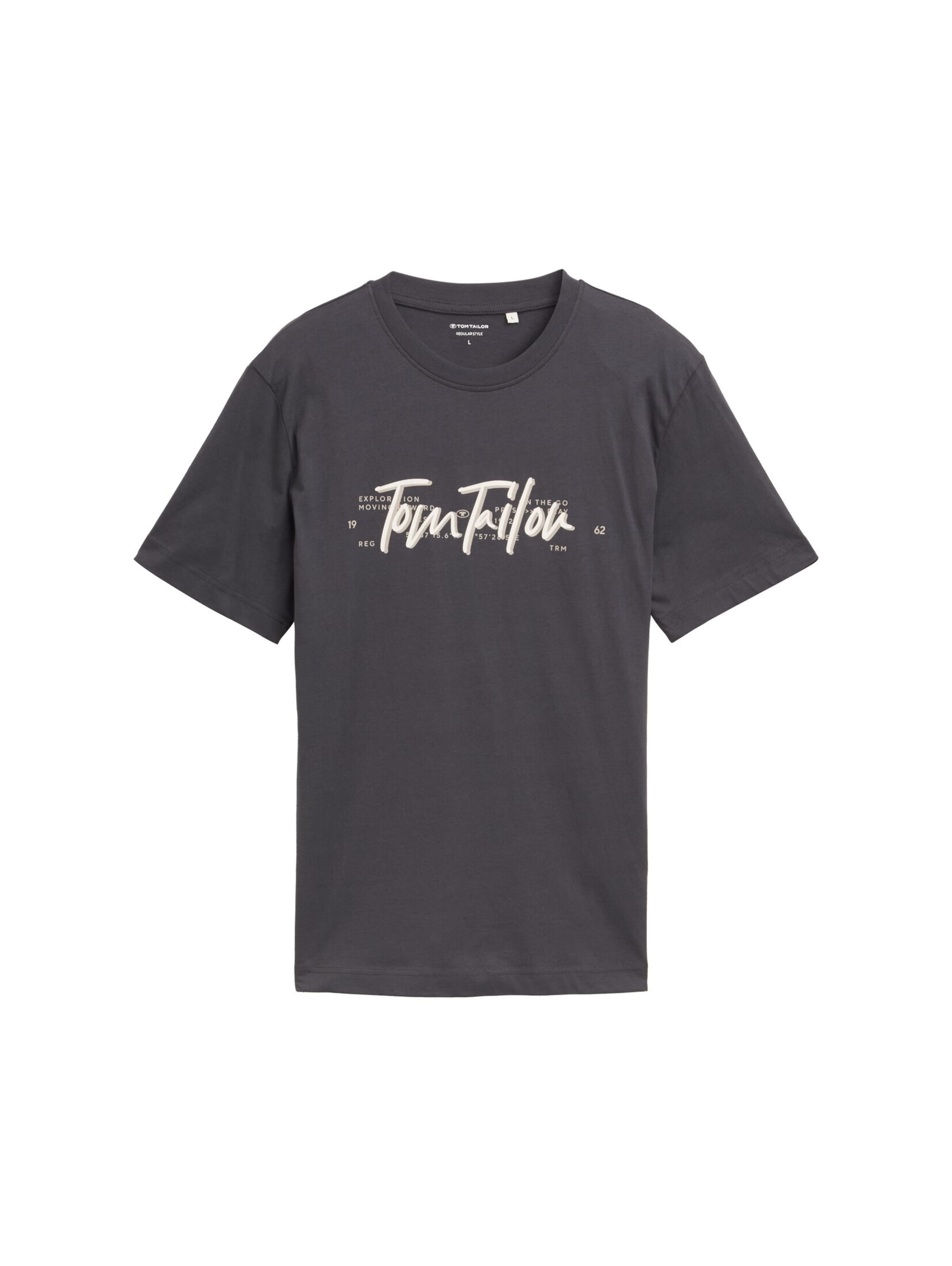 TOM TAILOR Shirt in Grey: front