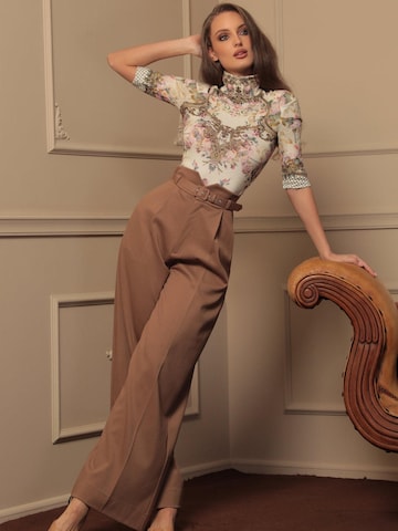 JIORO Blouse 'BAROQUE FLOWERS' in Gemengde kleuren