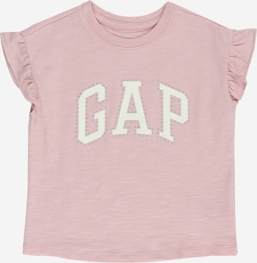 T-Shirt GAP en rose : devant