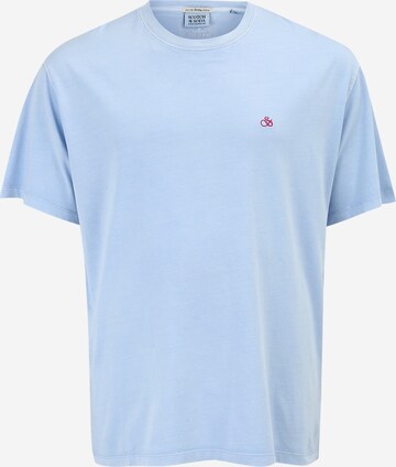 T-Shirt 'Garment' Scotch & Soda Plus en bleu : devant