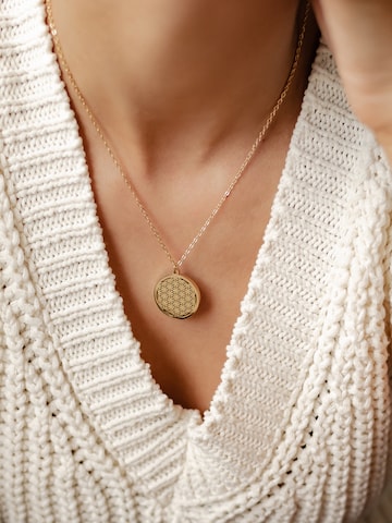 Hey Happiness Kette 'Flower of Life'‌‌‌‌‌‌‌‌‌‌ in Gold: Vorderseite