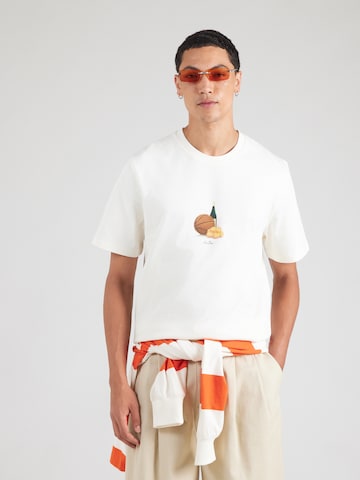 T-Shirt 'Lemons' Les Deux en beige : devant