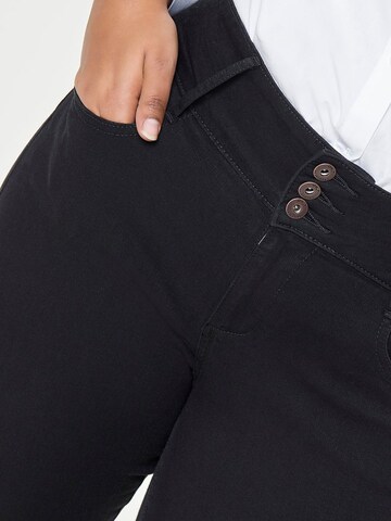 ONLY Carmakoma Skinny Jeans 'Anna' in Zwart