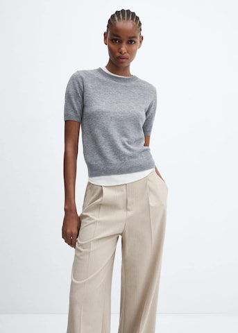 MANGO Loose fit Pleat-Front Pants 'Ares' in Beige