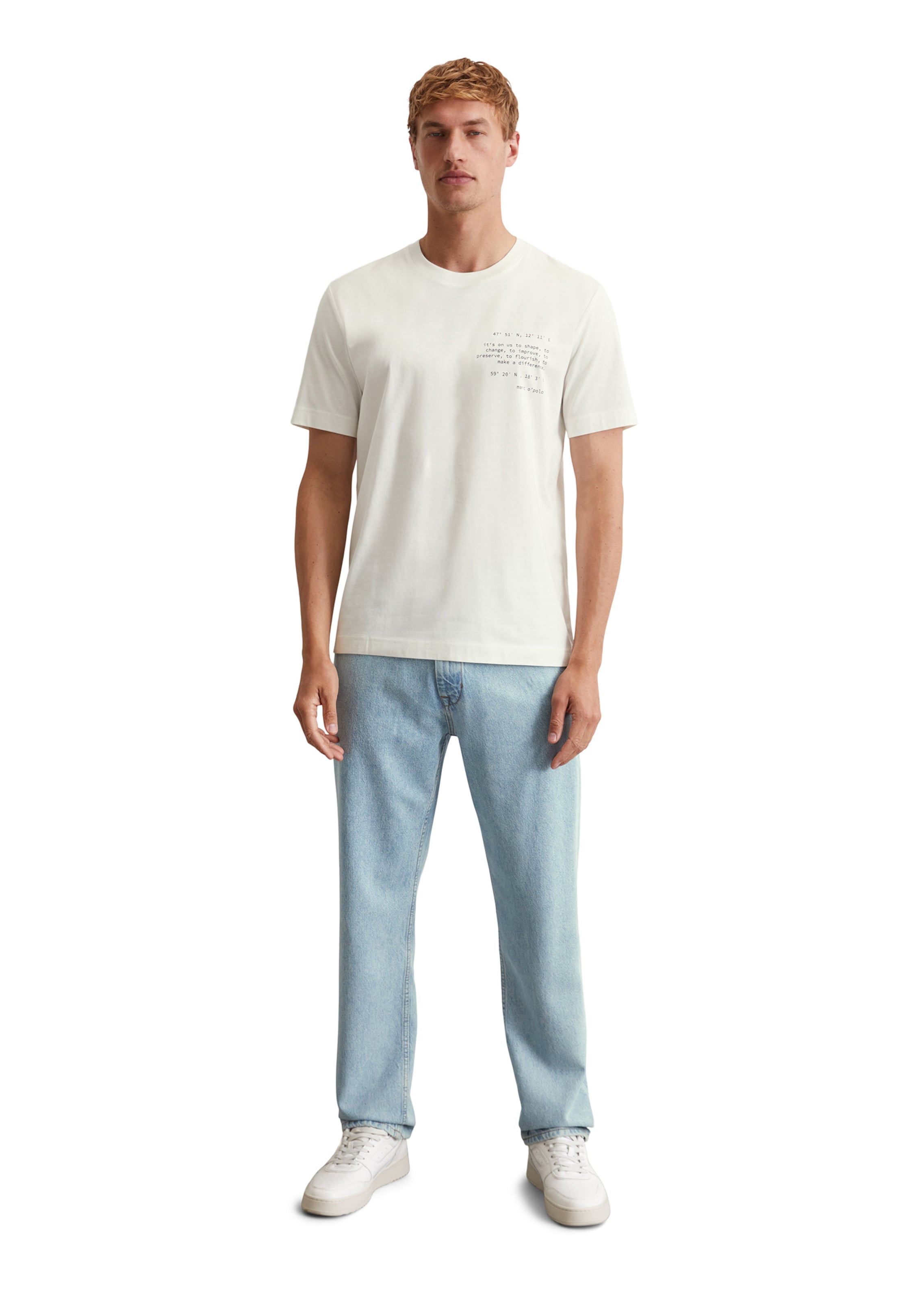 T-Shirt Marc O'Polo en blanc