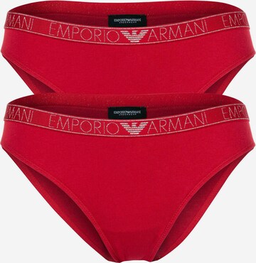 Slip di Emporio Armani in rosso: frontale