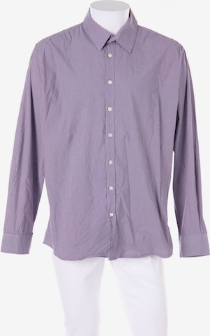 Hatico Button Up Shirt in XXL in Purple: front