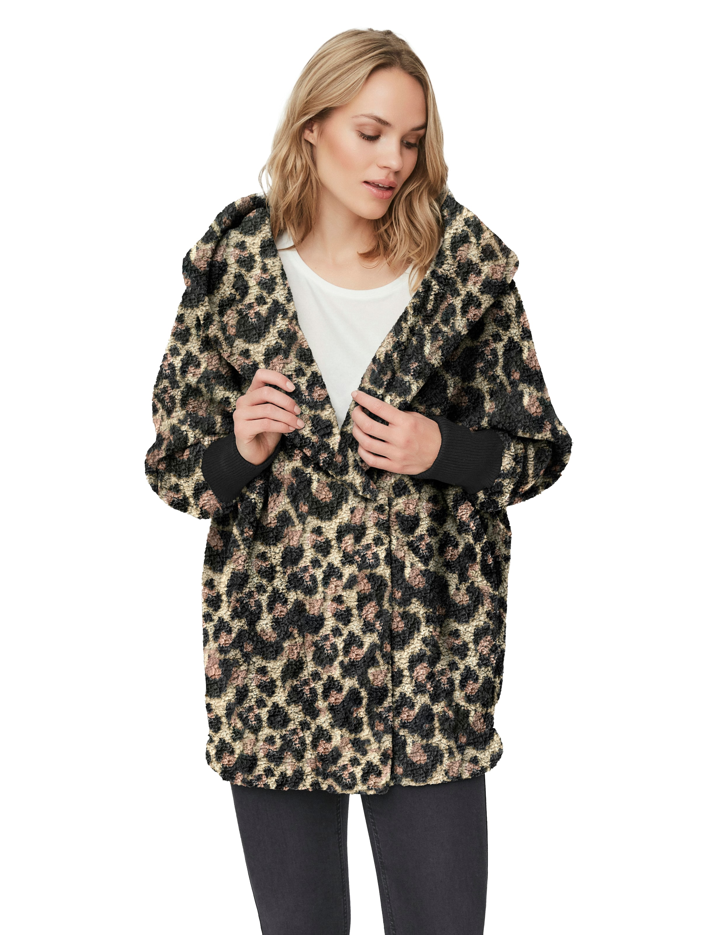 Noisy may Демисезонное пальто 'NMCUDDLE' в Бежевый: спереди