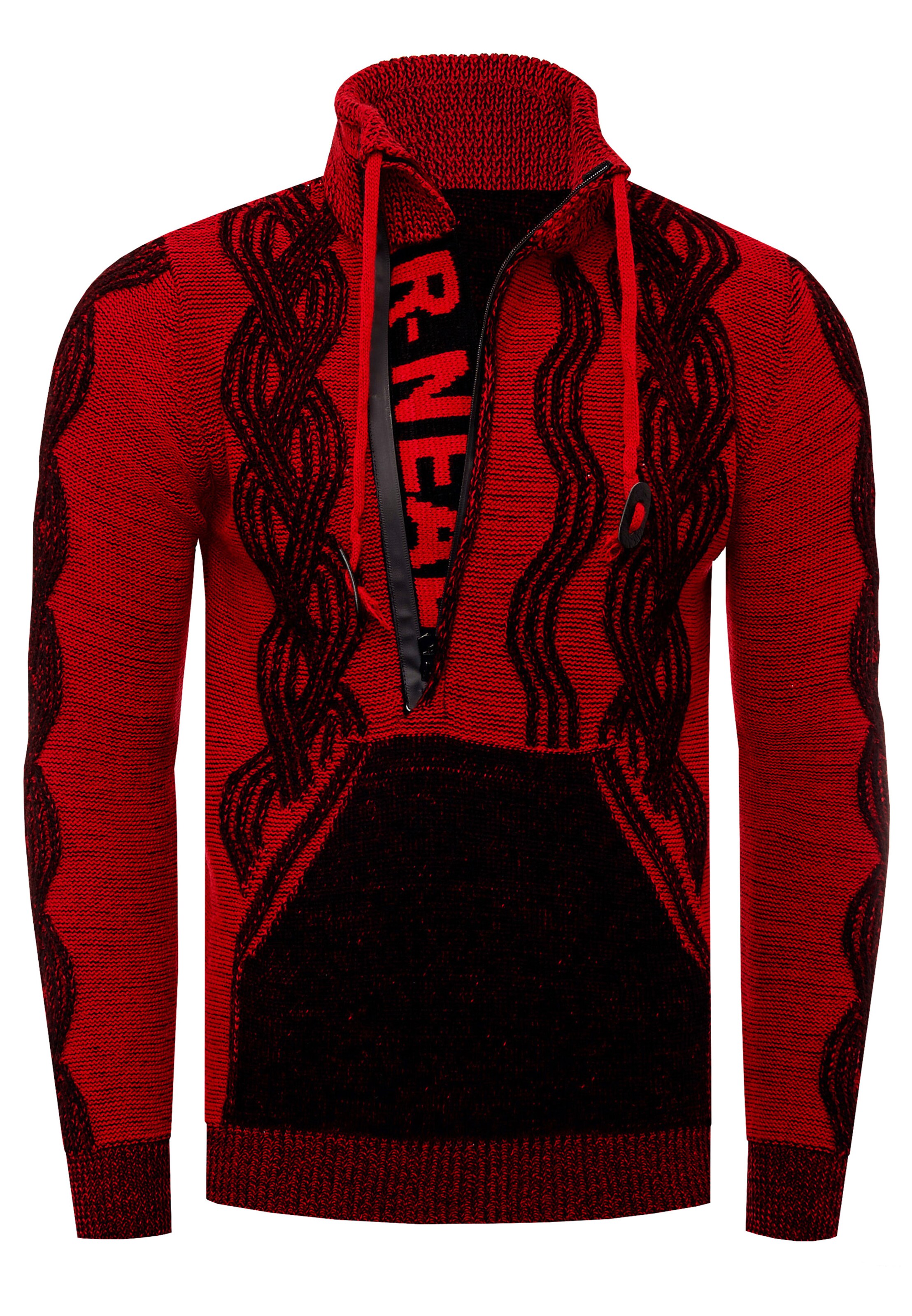 Rusty Neal Trui in Rood: voorkant